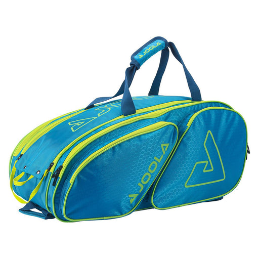 Blue and green sports bag with Aggrolite branding on a white background