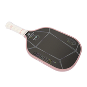 Pickleball paddle with 'Quartz' branding on a white background