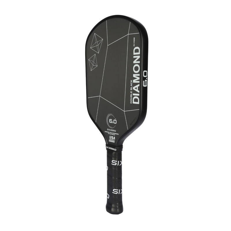Six Zero Double Black Diamond Control 15mm Paddle - Elongated White