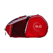 Red pickleball bag with '6.0' branding on a white background