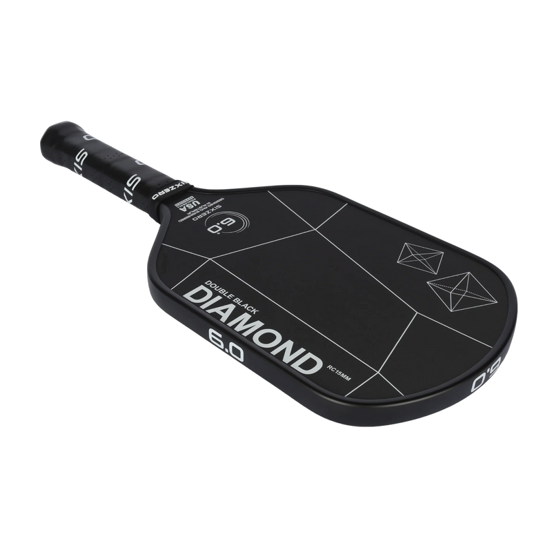 Six Zero Double Black Diamond Control 15mm Paddle - Elongated White