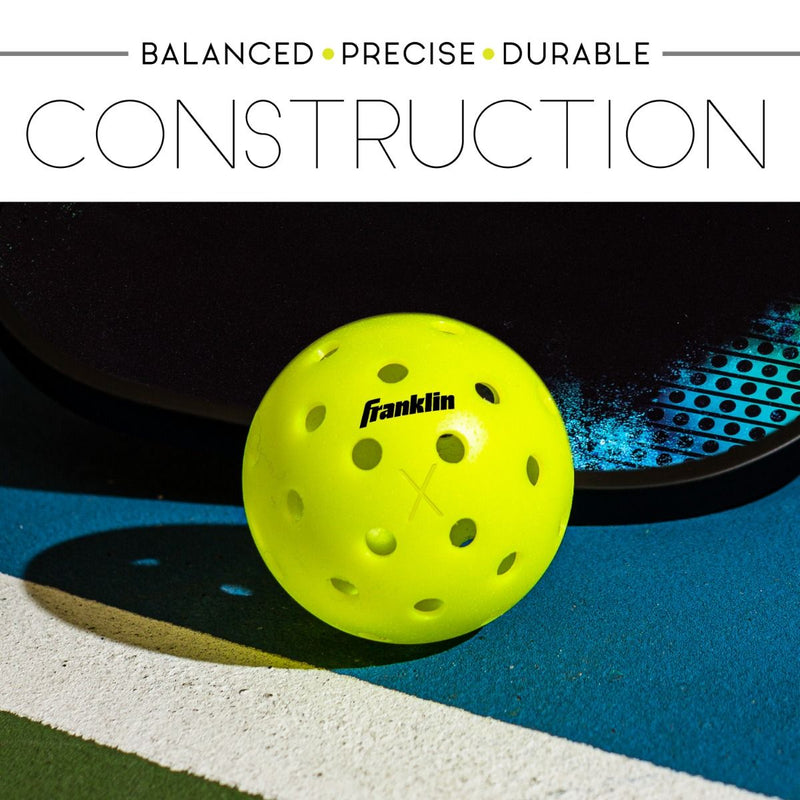 Franklin Pickleball X-40 Outdoor Ball - 3 Pack Optic Yellow