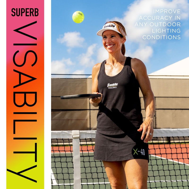 Franklin Pickleball X-40 Outdoor Ball - 3 Pack Optic Yellow