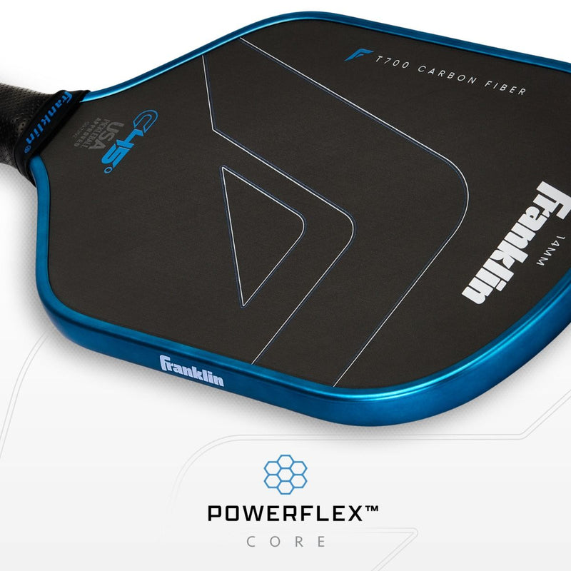 Franklin C45° Carbon Fiber Hybrid 14mm Paddle - Blue