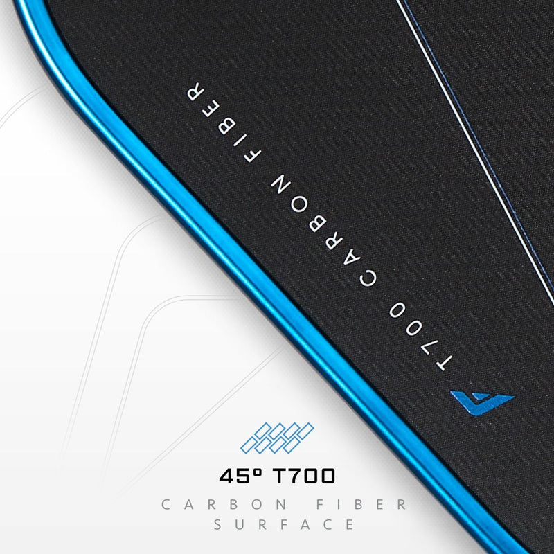 Franklin C45° Carbon Fiber Hybrid 14mm Paddle - Blue