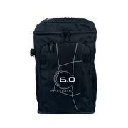 Black pickleball bag with '6.0' logo on a white background