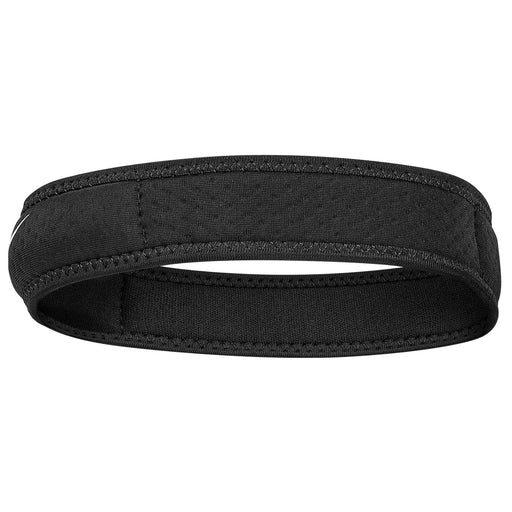 Black headband on a white background