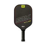 Black pickleball paddle with 'SLK' branding on a white background