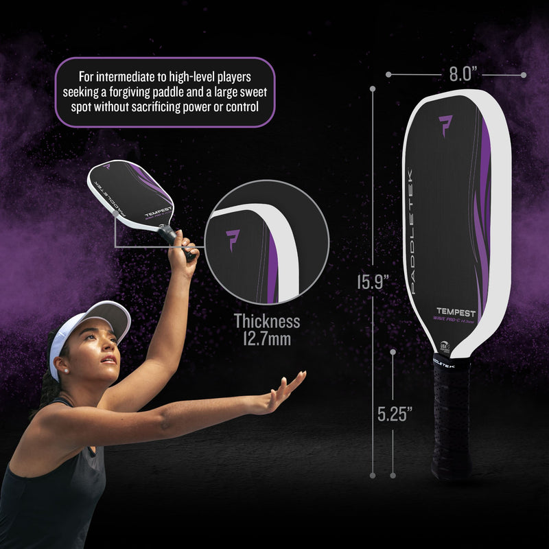 Paddletek Tempest Wave Pro-C 14.3mm Paddle - Aurora