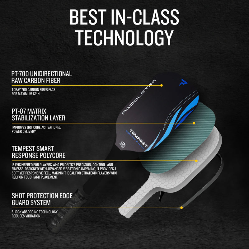 Paddletek Tempest Wave Pro-C 14.3mm Paddle - Riptide
