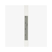 Metallic tape measure with measurement scale on a white background