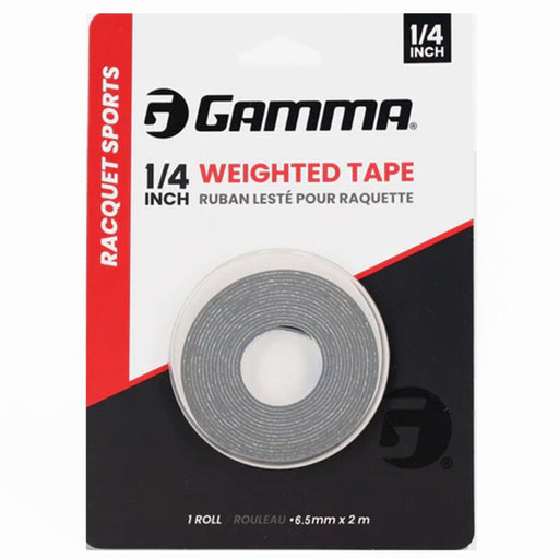 Gamma Racquet Sports 1/4 weighted tape packaging on a white background