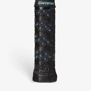 Black handlebar grip with blue accents and 'Gamma' branding on a white background