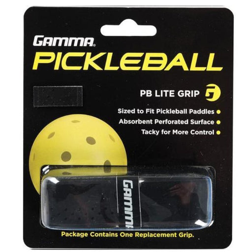 Gamma Pickleball PB Lite Grip packaging on a black background