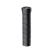 Black grip with textured surface on a white background