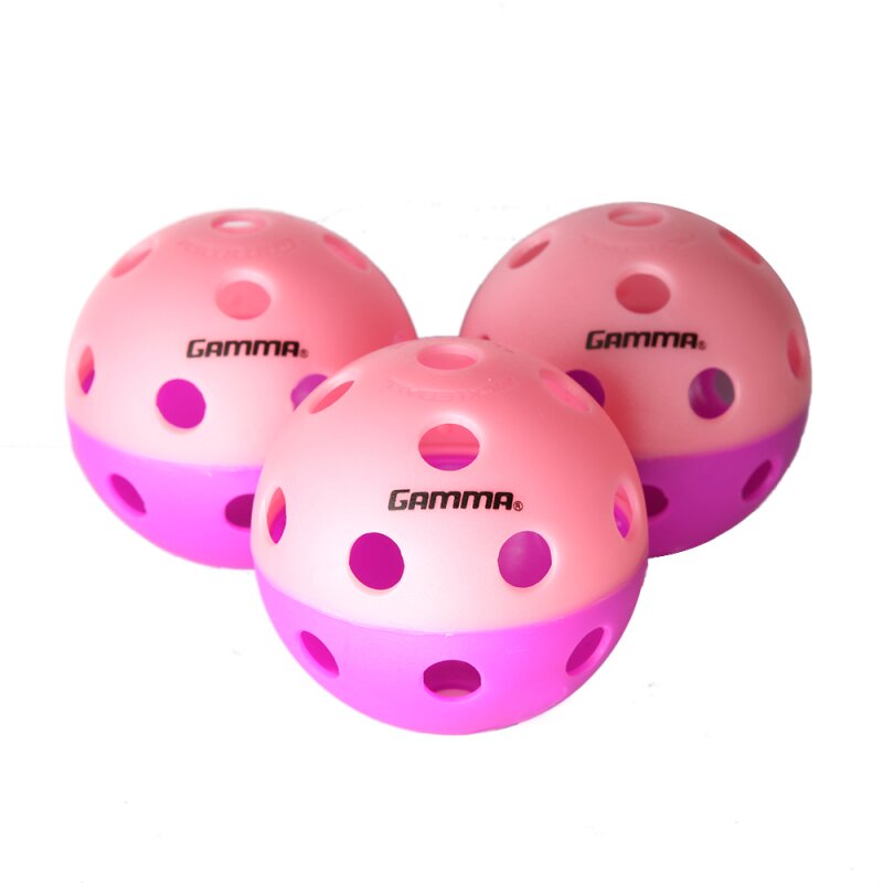 Gamma Pickleball Indoor Two-Tone Training Ball - 3 Pack