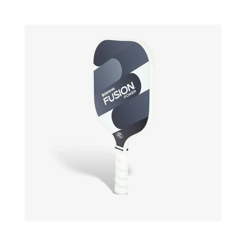 Pickleball paddle with 'Fusion Power' branding on a white background