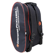 Black pickleball bag with Gamma Pickleball branding on a white background