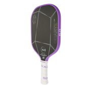 Pickleball paddle with 'Quartz' and 'Six' branding on a white background
