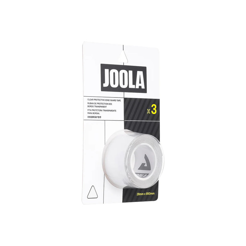 Joola clear protective edge tape packaging on a white background
