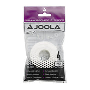 Joola white synthetic overgrips in packaging on a white background