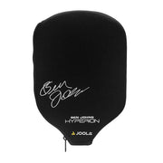 Black pickleball paddle cover with 'Ben Johns Hyperion' and 'Joola' branding on a white background