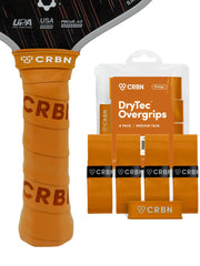 CRBN DryTec Medium Tack Overgrips (4 Pack) - Orange