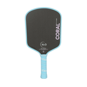 Six Zero Coral 16mm Lightweight Widebody Paddle - Misty Blue