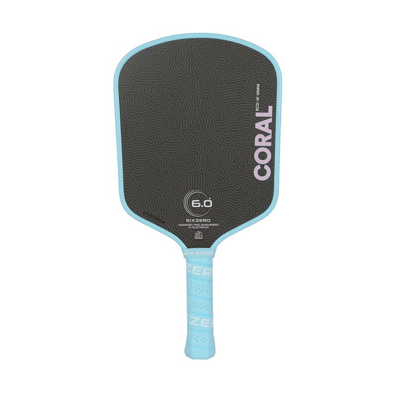 Six Zero Coral 16mm Lightweight Widebody Paddle - Misty Blue