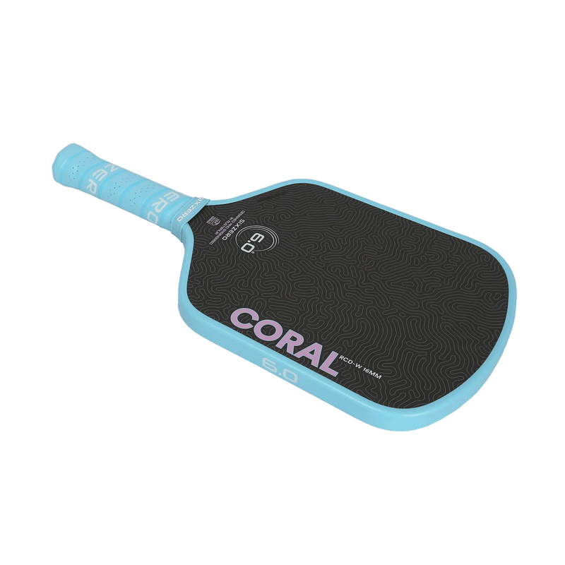 Six Zero Coral 16mm Lightweight Widebody Paddle - Misty Blue