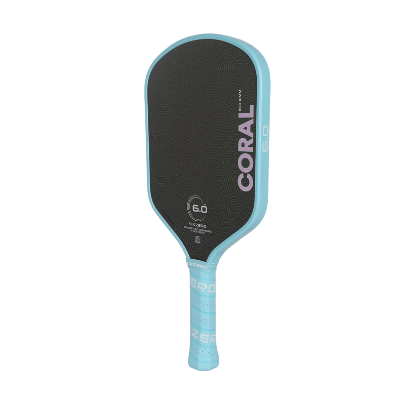 Six Zero Coral 16mm Lightweight Hybrid Paddle - Misty Blue