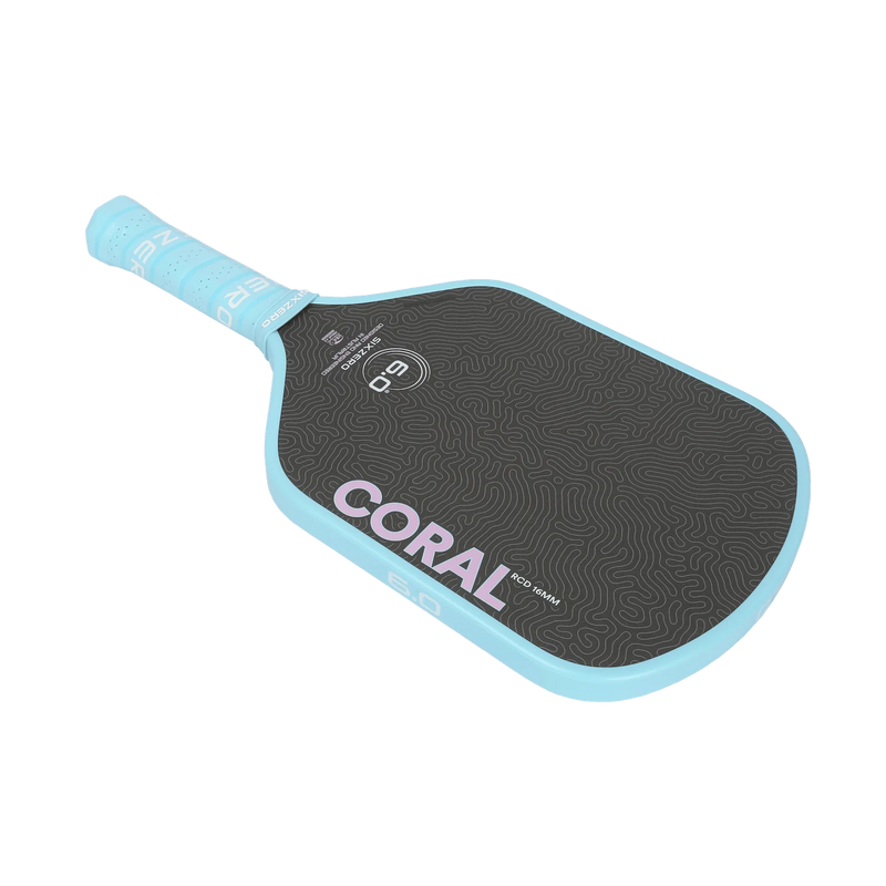 Six Zero Coral 16mm Lightweight Hybrid Paddle - Misty Blue