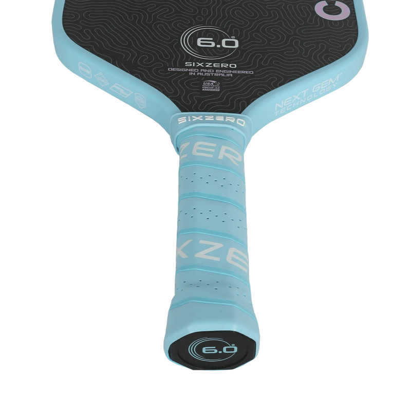 Six Zero Coral 16mm Lightweight Hybrid Paddle - Misty Blue