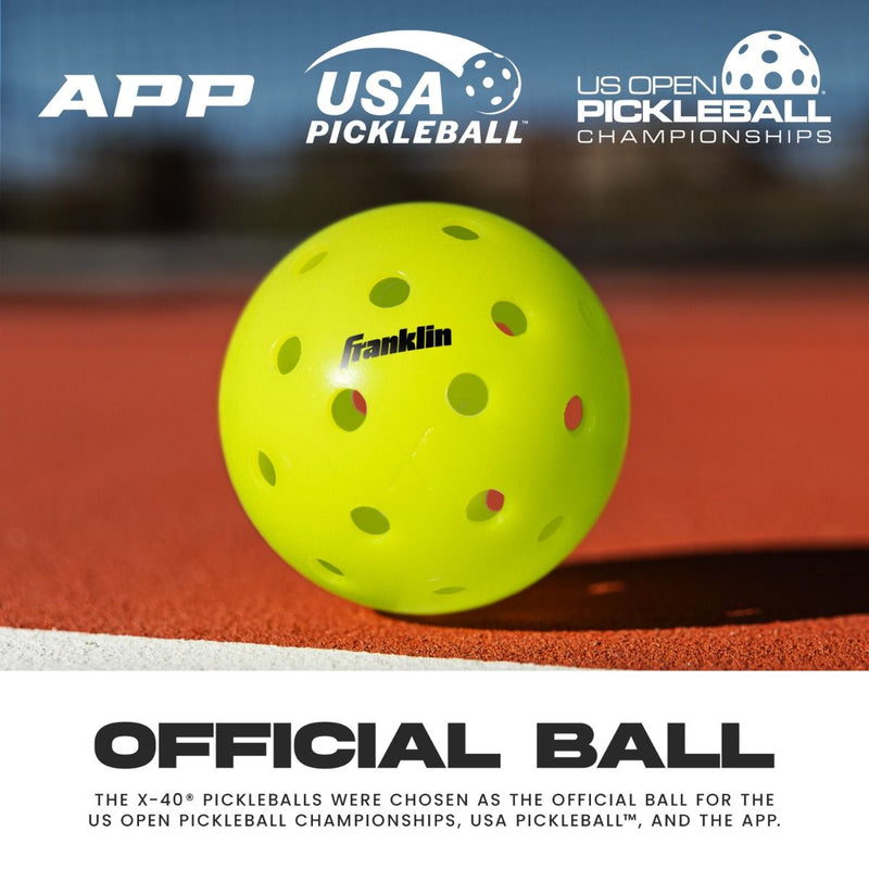 Franklin Pickleball X-40 Outdoor Balls - 100 Pack Pink