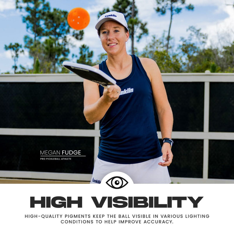 Franklin Pickleball X-40 Outdoor Ball - 100 Pack Lava