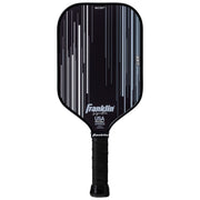 Black pickleball paddle with Franklin Sports branding on a white background