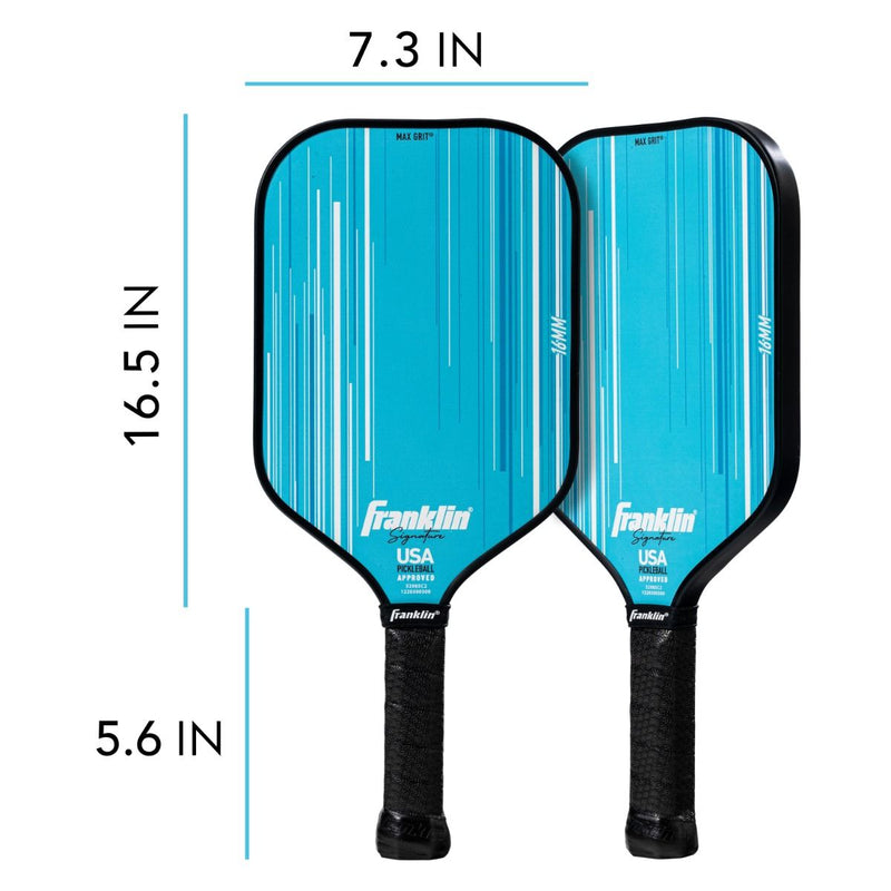 Franklin Signature Pro Series 16mm Pickleball Paddle - Blue