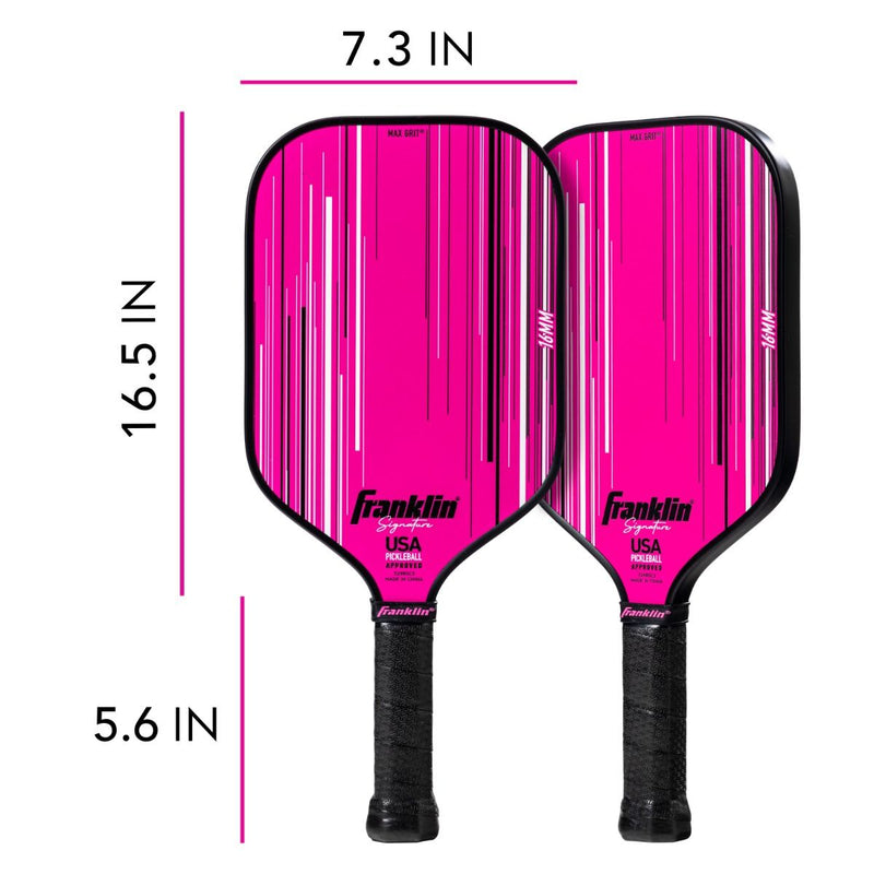 Franklin Signature Pro Series 16mm Pickleball Paddle - Pink