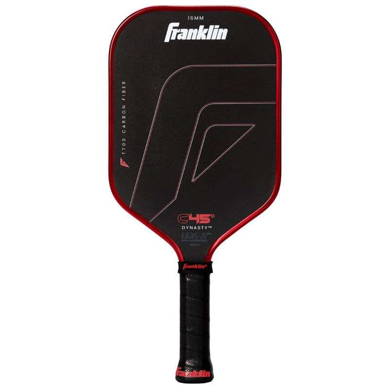 Franklin C45° Carbon Fiber Dynasty Series 16mm Pickleball Paddle - Red
