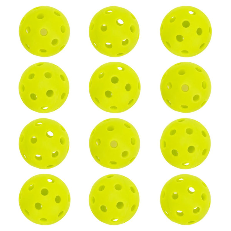 Franklin Mini Training Pickleballs - 12 Pack Optic Yellow