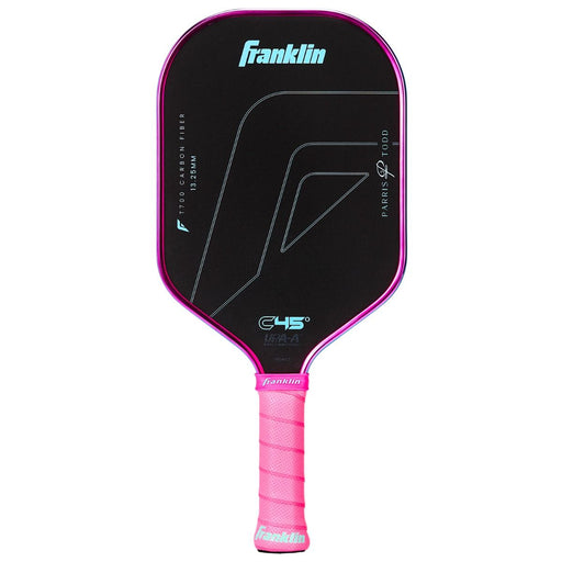Franklin C45° Carbon Parris Todd Series 13.25mm Pickleball Paddle - Hot Pink/Surf Blue
