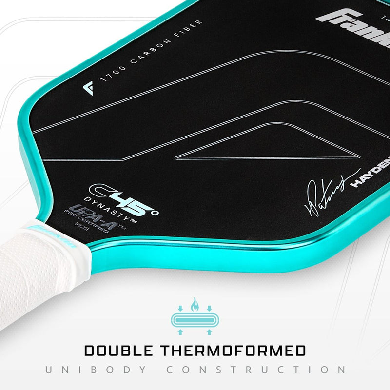 Franklin C45° Carbon Hayden Patriquin Series 14mm Pickleball Paddle - Laguna