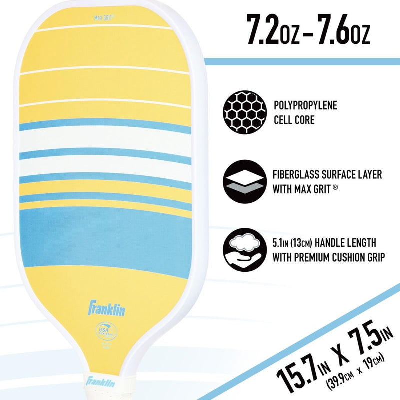 Franklin Nash Lifestyle Pickleball Paddle - Yellow
