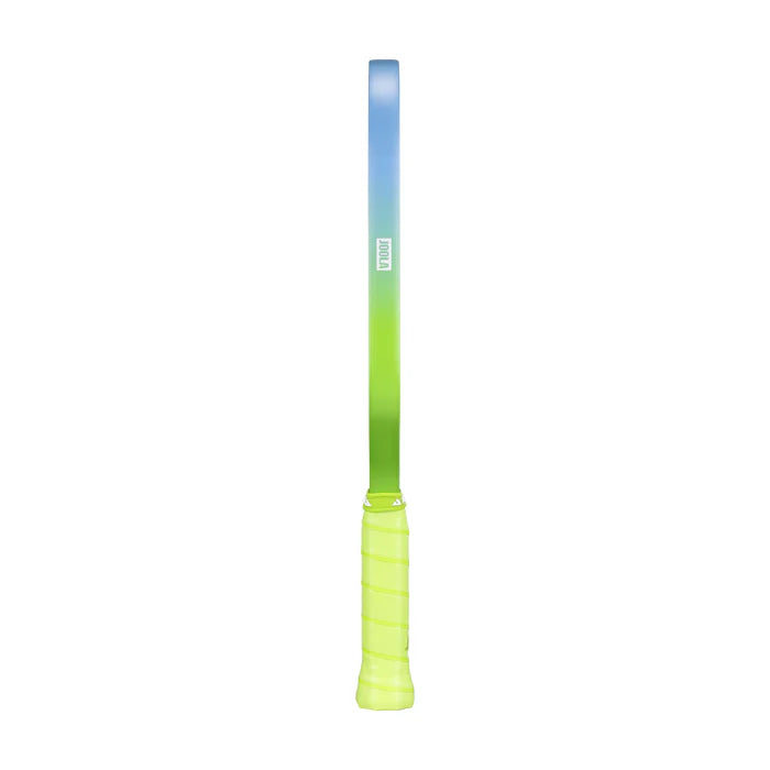 Gradient-colored light saber toy on a white background