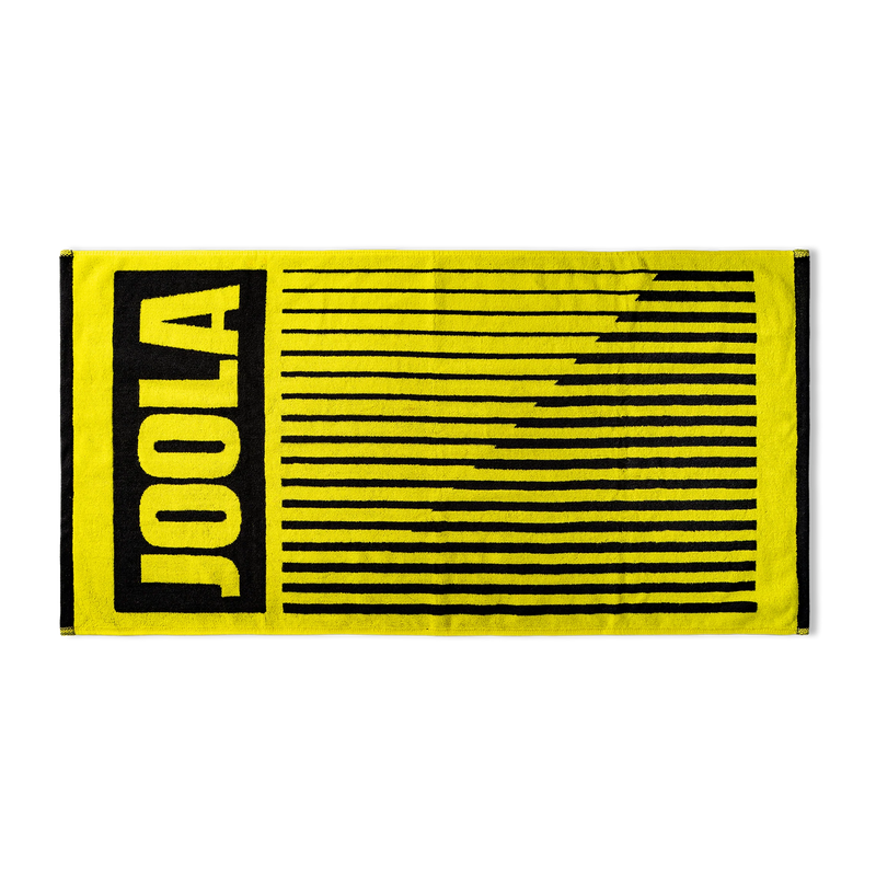 Joola Large Wordmark Towel - Black/Joola Yellow