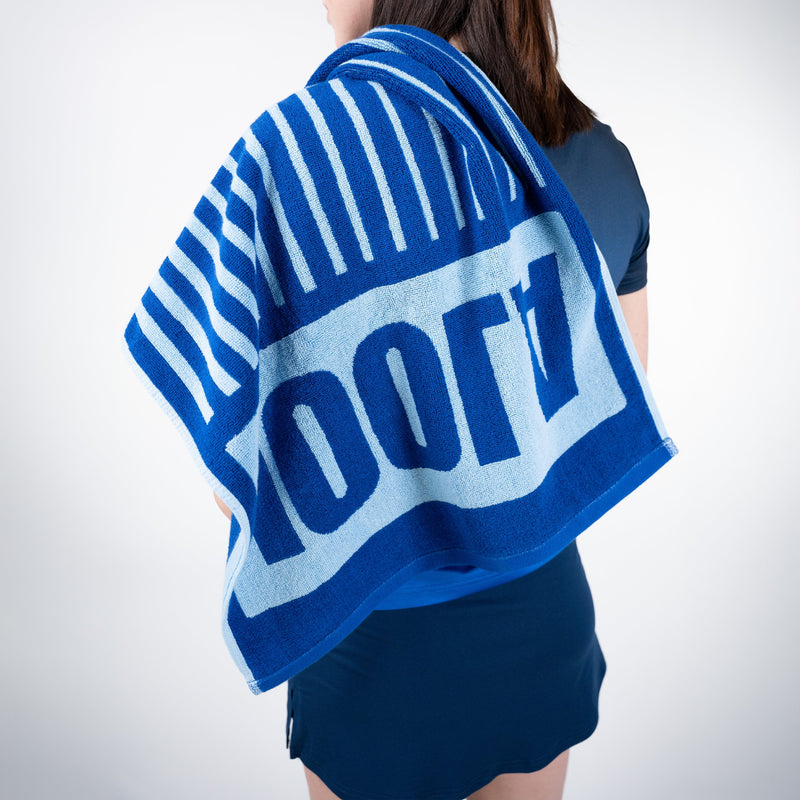 Joola Large Wordmark Towel - Cobalt/Blue Breeze