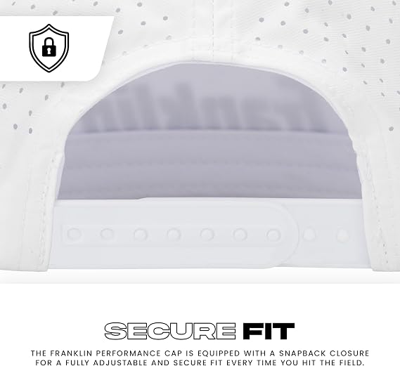 Franklin Performance Snapback Hat - White/Black