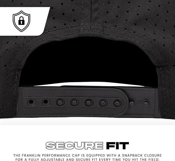 Franklin Performance Snapback Hat - Black/Grey