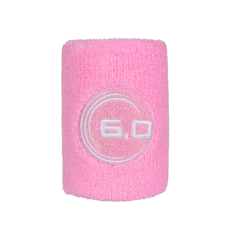 Six Zero Sweat Wrist Band - Cherry Blossom Pink