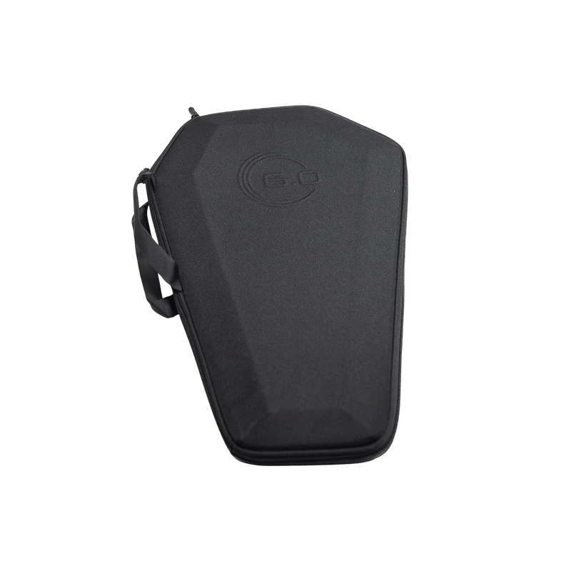 Black protective case with a brand logo on a white background